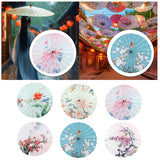 Maxbell Chinese Oiled Paper Umbrella Classical Dance Umbrella for Party Kids Dancing Style A