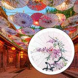 Maxbell Chinese Oiled Paper Umbrella Classical Dance Umbrella for Party Kids Dancing Style A