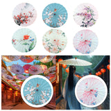 Maxbell Chinese Oiled Paper Umbrella Classical Dance Umbrella for Party Kids Dancing Style A