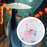 Maxbell Chinese Oiled Paper Umbrella Classical Dance Umbrella for Party Kids Dancing Style C