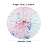 Maxbell Chinese Oiled Paper Umbrella Classical Dance Umbrella for Party Kids Dancing Style C