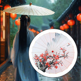 Maxbell Chinese Oiled Paper Umbrella Classical Dance Umbrella for Party Kids Dancing Style D