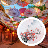 Maxbell Chinese Oiled Paper Umbrella Classical Dance Umbrella for Party Kids Dancing Style D