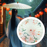 Maxbell Chinese Oiled Paper Umbrella Classical Dance Umbrella for Party Kids Dancing Style E