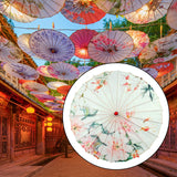 Maxbell Chinese Oiled Paper Umbrella Classical Dance Umbrella for Party Kids Dancing Style E