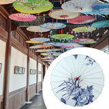 Maxbell Chinese Oiled Paper Umbrella Classical Dance Umbrella for Dancing Party Kids Style A