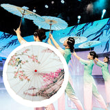 Maxbell Chinese Oiled Paper Umbrella Classical Dance Umbrella for Dancing Party Kids Style B
