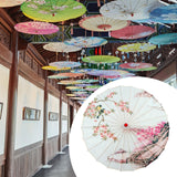 Maxbell Chinese Oiled Paper Umbrella Classical Dance Umbrella for Dancing Party Kids Style B