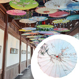 Maxbell Chinese Oiled Paper Umbrella Classical Dance Umbrella for Dancing Party Kids Style C