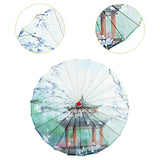 Maxbell Chinese Oiled Paper Umbrella Classical Dance Umbrella for Dancing Party Kids Style D