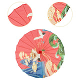 Maxbell Chinese Oiled Paper Umbrella Classical Dance Umbrella for Dancing Party Kids Style E