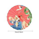 Maxbell Chinese Oiled Paper Umbrella Classical Dance Umbrella for Dancing Party Kids Style E