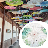 Maxbell Chinese Oiled Paper Umbrella Classical Dance Umbrella for Kids Wedding Props Style C