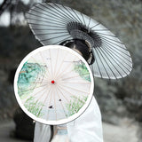 Maxbell Chinese Oiled Paper Umbrella Classical Dance Umbrella for Kids Wedding Props Style C