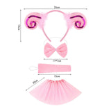 Maxbell Animal Lamb Costume Set Animal Costume Accessories for Holidays
