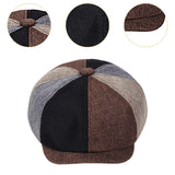 Maxbell Beret Hat British Spring Painter Hat Cabbie Hat for Adults Traveling Camping Colorful