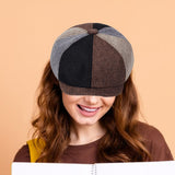 Maxbell Beret Hat British Spring Painter Hat Cabbie Hat for Adults Traveling Camping Colorful
