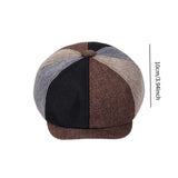 Maxbell Beret Hat British Spring Painter Hat Cabbie Hat for Adults Traveling Camping Colorful