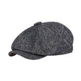 Maxbell Beret Hat British Spring Painter Hat Cabbie Hat for Adults Traveling Camping Gray