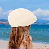 Maxbell Mesh Flat Cap Painter Hat Adults Headwear Summer Hat for Outdoor Travel Milky White
