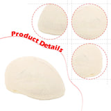 Maxbell Mesh Flat Cap Painter Hat Adults Headwear Summer Hat for Outdoor Travel Milky White