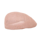 Maxbell Mesh Flat Cap Painter Hat Adults Headwear Summer Hat for Outdoor Travel Light Pink