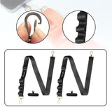 Maxbell Phone Lanyard Crossbody Strap Phone Strap for Most Smartphone ID Badges Case black