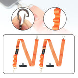Maxbell Phone Lanyard Crossbody Strap Phone Strap for Most Smartphone ID Badges Case orange