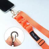 Maxbell Phone Lanyard Crossbody Strap Phone Strap for Most Smartphone ID Badges Case orange