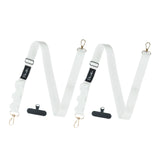 Maxbell Phone Lanyard Crossbody Strap Phone Strap for Most Smartphone ID Badges Case white