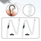 Maxbell Phone Lanyard Crossbody Strap Phone Strap for Most Smartphone ID Badges Case white