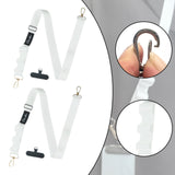 Maxbell Phone Lanyard Crossbody Strap Phone Strap for Most Smartphone ID Badges Case white
