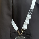 Maxbell Phone Lanyard Crossbody Strap Phone Strap for Most Smartphone ID Badges Case white