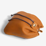 Maxbell Drawstring Bag PU Leather for Men Women Earphone Holder for Small Items Keys