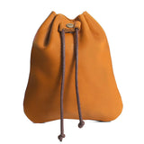 Maxbell Drawstring Bag PU Leather for Men Women Earphone Holder for Small Items Keys