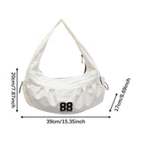 Maxbell Underarm Bag Fashion Female Trendy Dumpling Bag for Commuting Party Birthday Beige