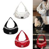 Maxbell Underarm Bag Fashion Female Trendy Dumpling Bag for Commuting Party Birthday Beige