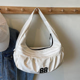 Maxbell Underarm Bag Fashion Female Trendy Dumpling Bag for Commuting Party Birthday Beige