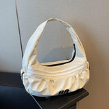 Maxbell Underarm Bag Fashion Female Trendy Dumpling Bag for Commuting Party Birthday Beige