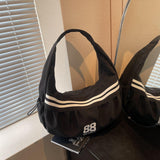 Maxbell Underarm Bag Fashion Female Trendy Dumpling Bag for Commuting Party Birthday Black