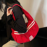 Maxbell Underarm Bag Fashion Female Trendy Dumpling Bag for Commuting Party Birthday Red