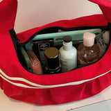Maxbell Underarm Bag Fashion Female Trendy Dumpling Bag for Commuting Party Birthday Red