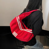 Maxbell Underarm Bag Fashion Female Trendy Dumpling Bag for Commuting Party Birthday Red