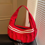 Maxbell Underarm Bag Fashion Female Trendy Dumpling Bag for Commuting Party Birthday Red