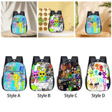 Maxbell Kids Backpack Casual Daypack Anime Travel Bag for Boys Girls Teens Students Style A