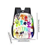 Maxbell Kids Backpack Casual Daypack Anime Travel Bag for Boys Girls Teens Students Style D