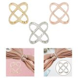 Maxbell Scarf Ring Blankets for Women Girls Heavy Duty Clothes Corner Knotted Button Gold