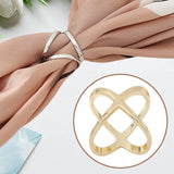 Maxbell Scarf Ring Blankets for Women Girls Heavy Duty Clothes Corner Knotted Button Gold