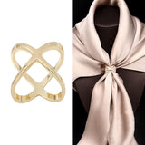 Maxbell Scarf Ring Blankets for Women Girls Heavy Duty Clothes Corner Knotted Button Gold