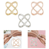 Maxbell Scarf Ring Blankets for Women Girls Heavy Duty Clothes Corner Knotted Button Gold